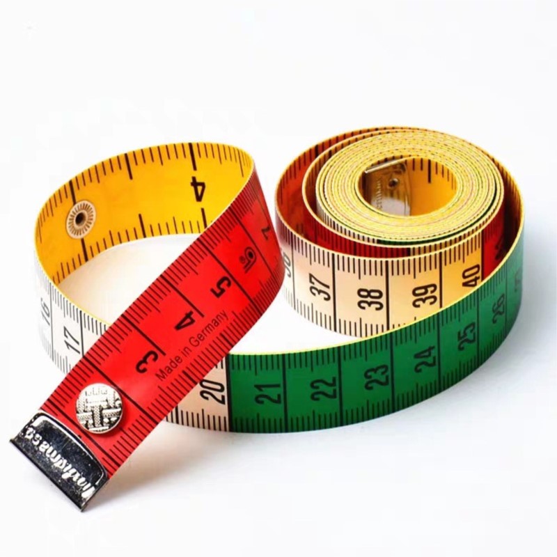 Sewing Gauge Ruler - เทปวัดตัวคุณภาพเยอรมัน 150 ซม. พร้อมตัวล็อกแบบสแนป สำหรับช่างตัดเสื้อ วัดสัดส่วนร่างกาย