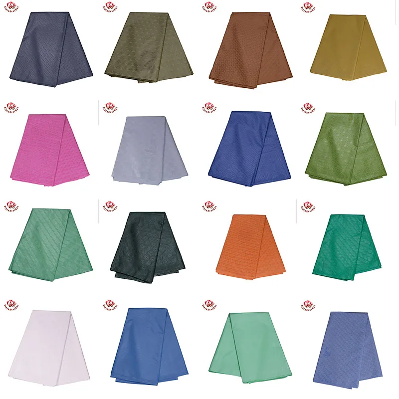 Sewing Batik Fabric - Jacquardผ้าโพลีเอสเตอร์Bazin Riche 2020ผ้าสำหรับชายหรือหญิงผ้าเย็บ5หลา/Lot CS001