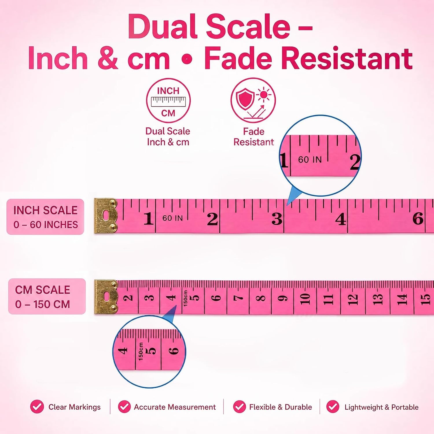 1/5/10 ชิ้น สายวัดตัวแบบนุ่ม 1 - Sewing Gauge Ruler บทวิจารณ์และราคา