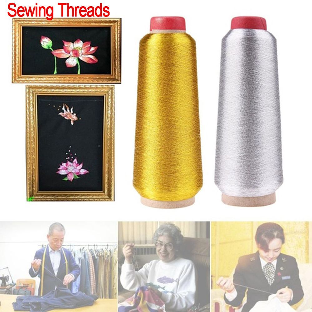 ด้ายปักสีทอง/เงินด้ายปักครอสติ - Sewing Thread In Textile บทวิจารณ์และราคา