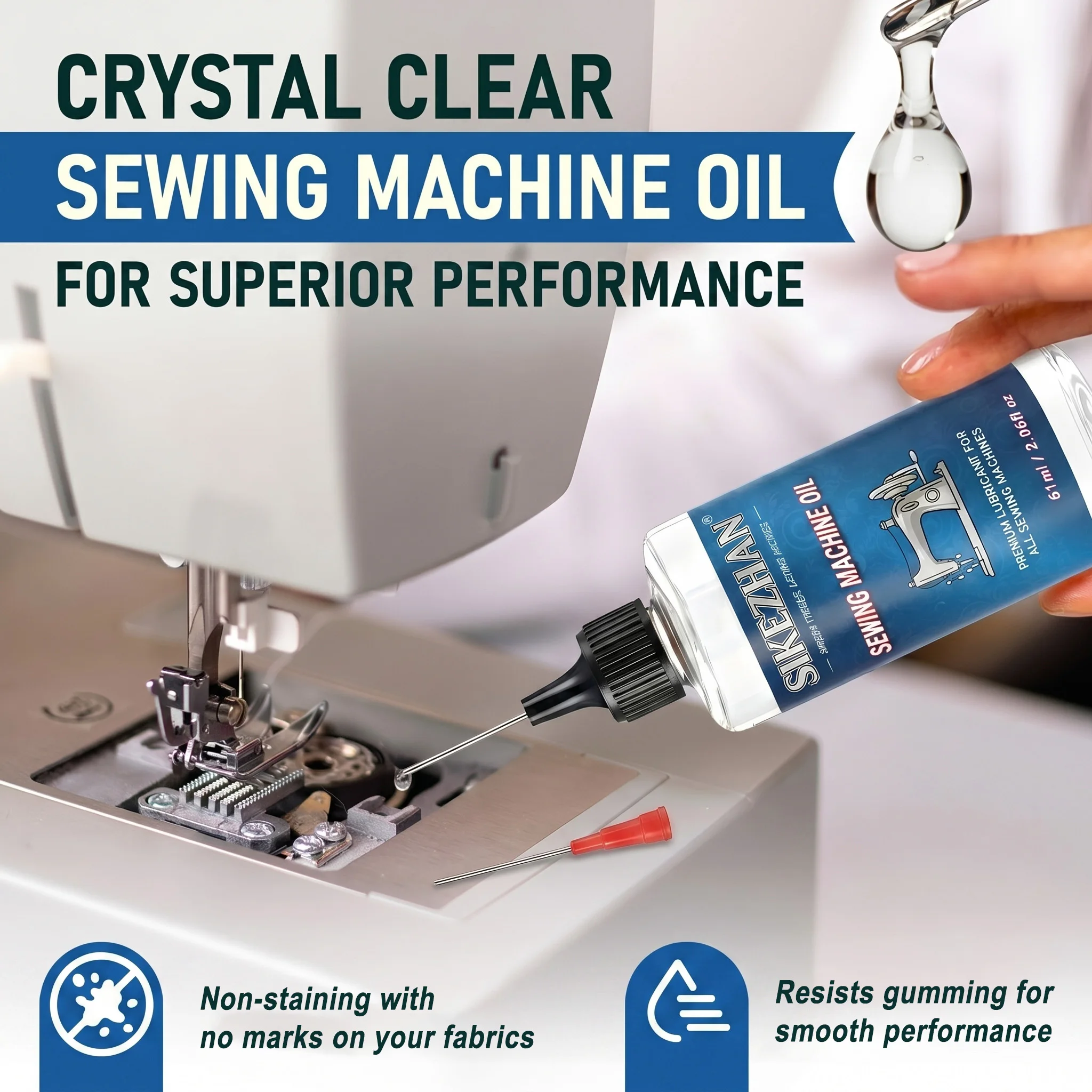 น้ำมันหล่อลื่นสำหรับจักรเย็บผ้ - Textile Sewing Machine บทวิจารณ์และราคา