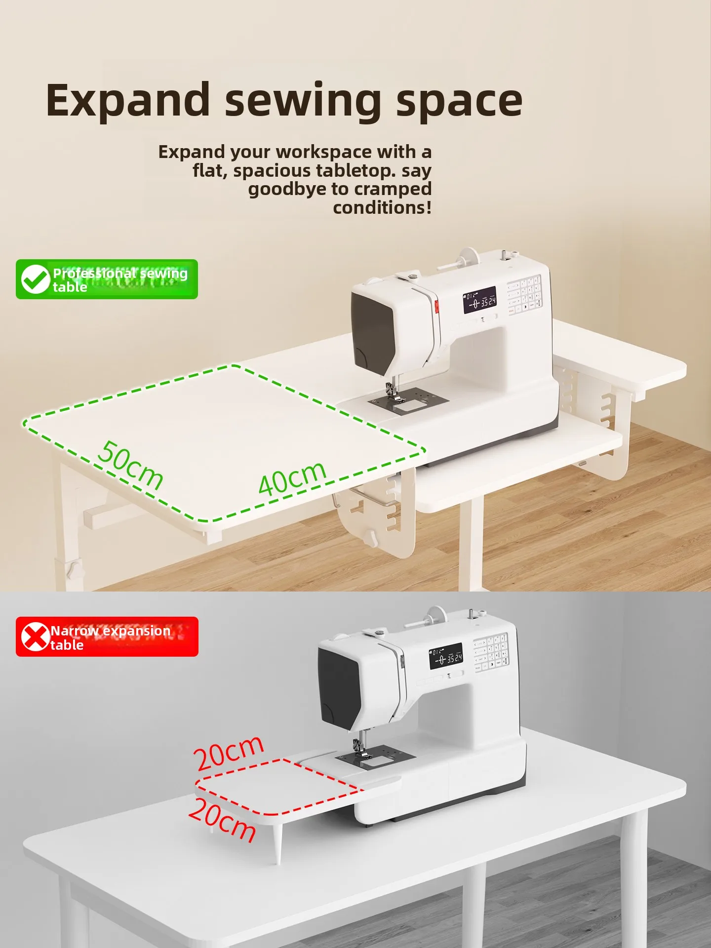 โต๊ะเย็บผ้าปรับระดับได้สำหรับใ - Textile Sewing Machine บทวิจารณ์และราคา